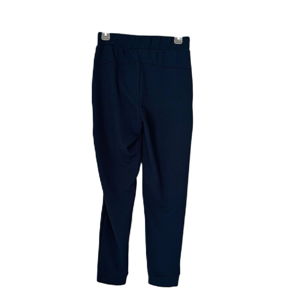 Solaris Jogger Men Size S Blue Zip Slash Pockets Elastic Waist Activewear Comfy